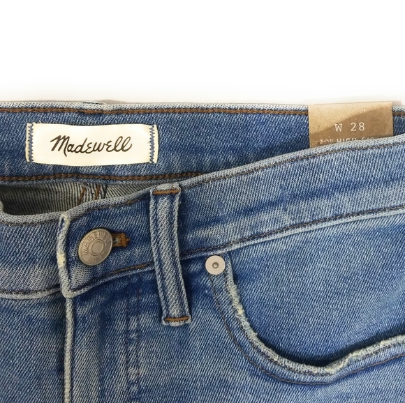 MADEWELL NWT 10" High Rise Skinny Jeans Size 28 - Picture 10 of 11